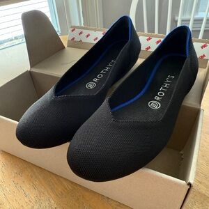 Rothy’s The Flat in Black Solid, size 9